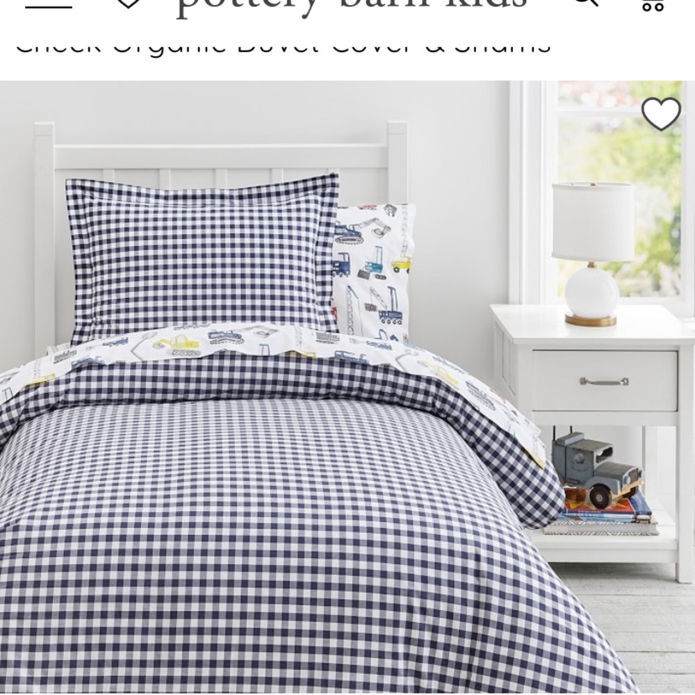 Pottery Barn Kids Duvet Cover (Twin) + Standard Sham